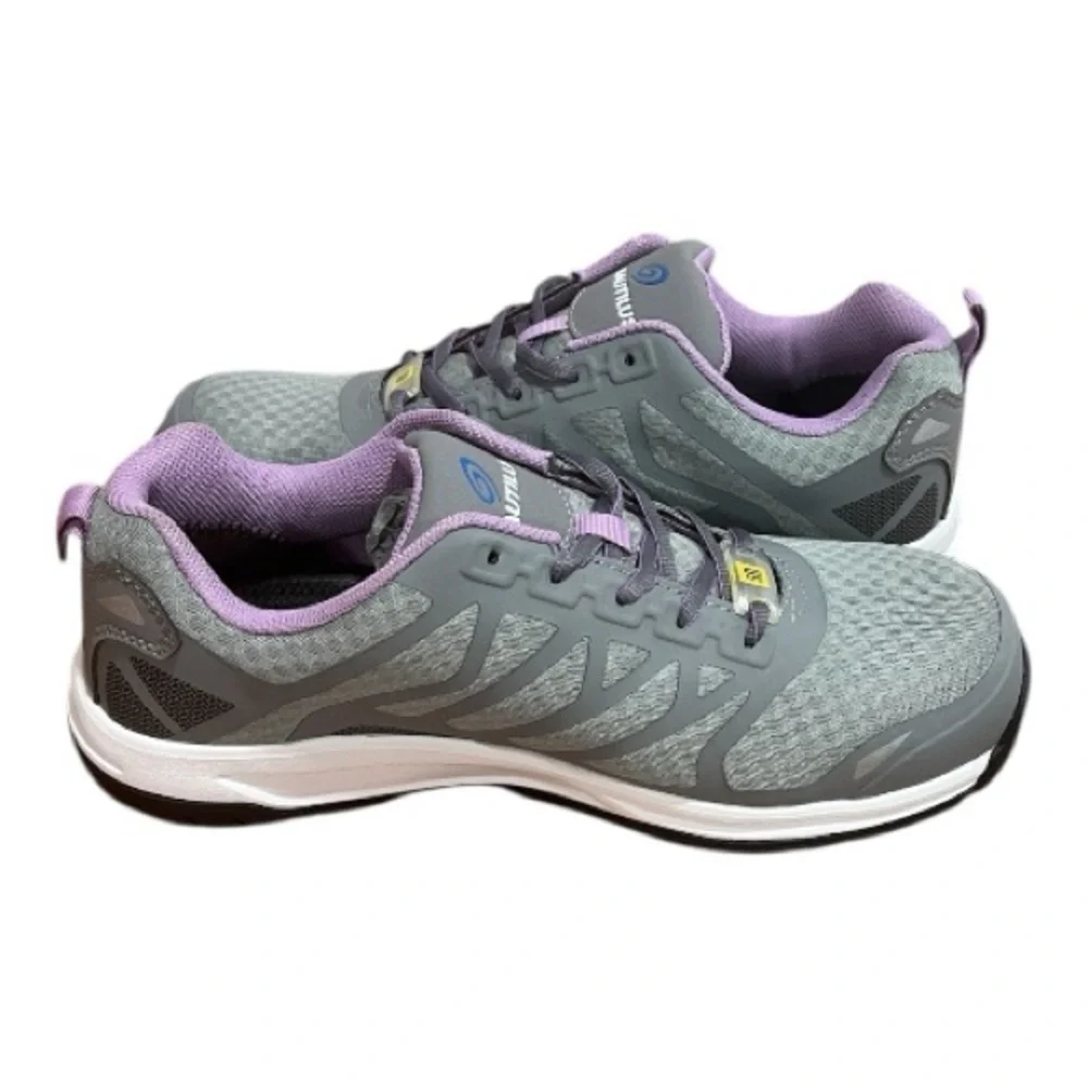 Nautilus Velocity Safety Work Shoes 10B Grey Carbon Fiber Toe Slip Resistant New